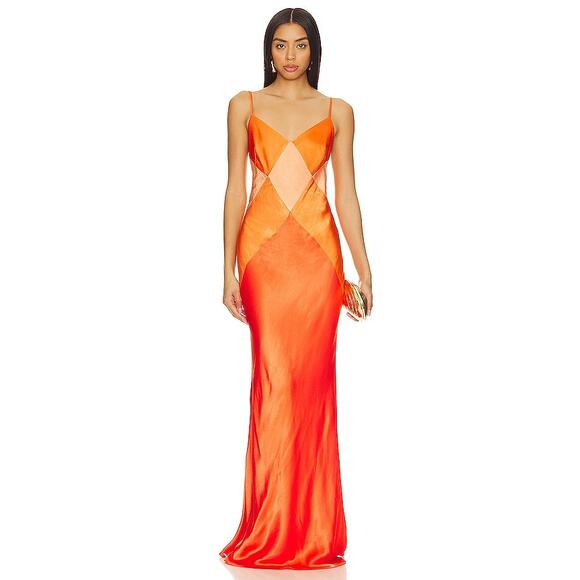 Shona Joy Mia Spliced Maxi Dress Size US 6 NEW